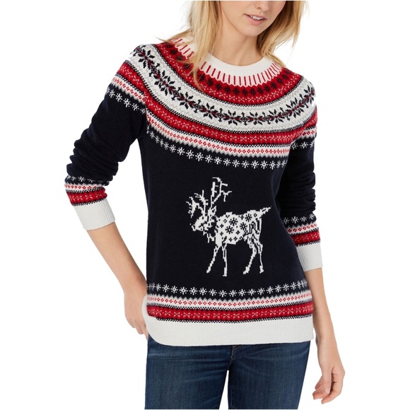 Tommy Hilfiger Festive Sweater - Size: Medium - Picture 1 of 6